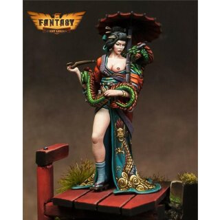 Eastern Woman with Dragon