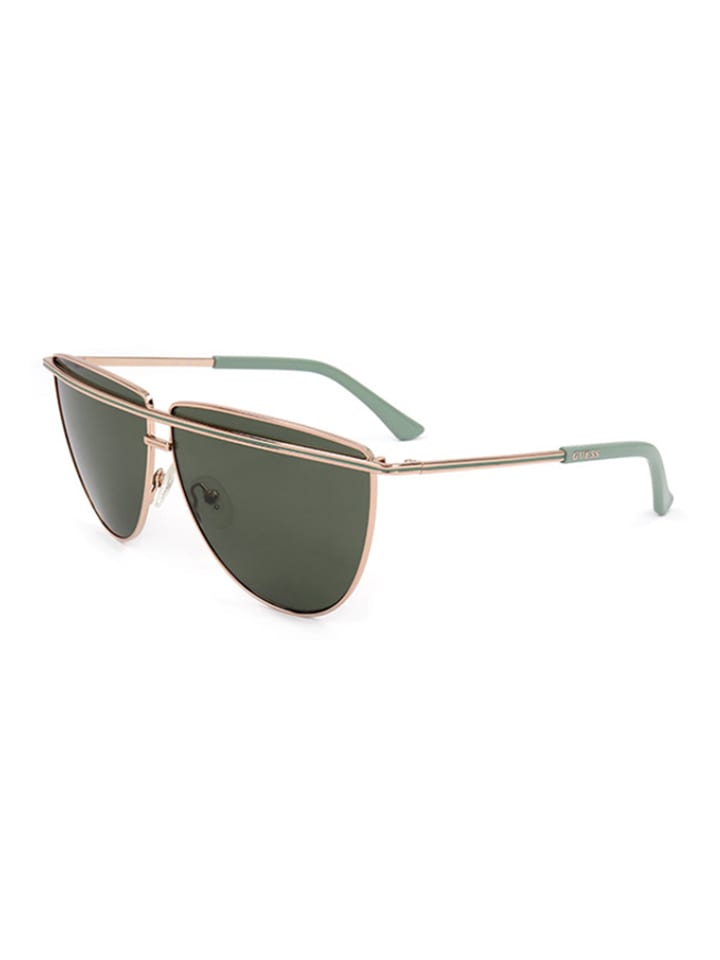 Guess Damen-Sonnenbrille in Gold/ Khaki günstig kaufen 63