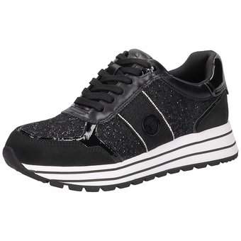 Tamaris Plateau Sneaker in schwarz