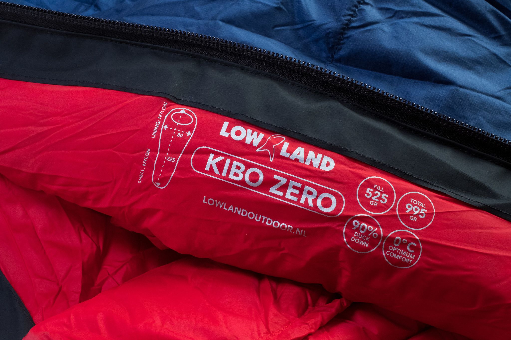 Lowland Outdoor Kibo zero Mumienschlafsack