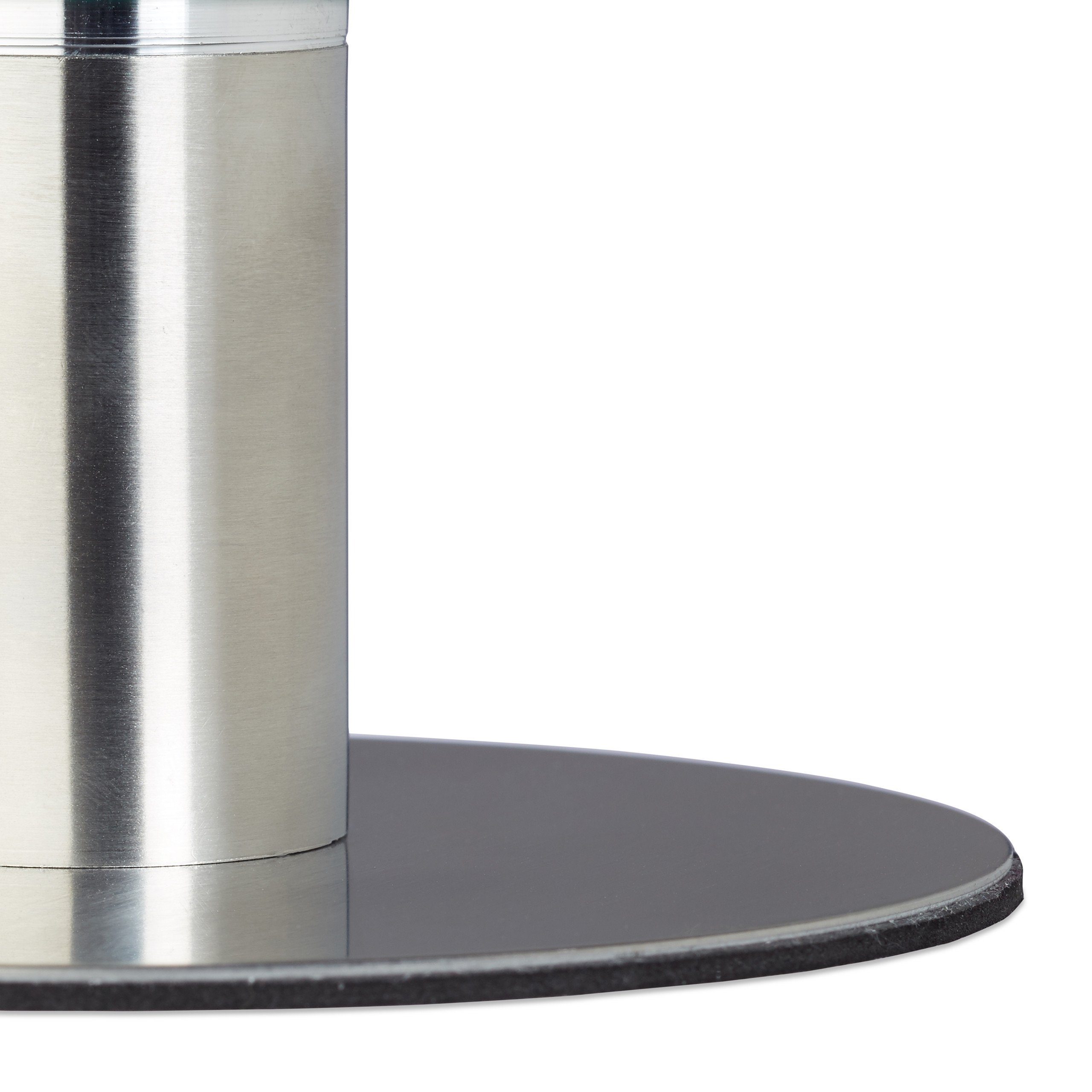 relaxdays Tortenplatte 1 x Tortenplatte drehbar mit Standfuß, Glas