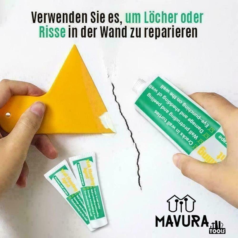 MAVURA Reparaturmasse WANDFIX Wandreparatur Masse Wandfüller Paste Wand Decke Füller, (Spachtel), l Fertigspachtel Wandspachtel Reparaturspachtel weiß 100g