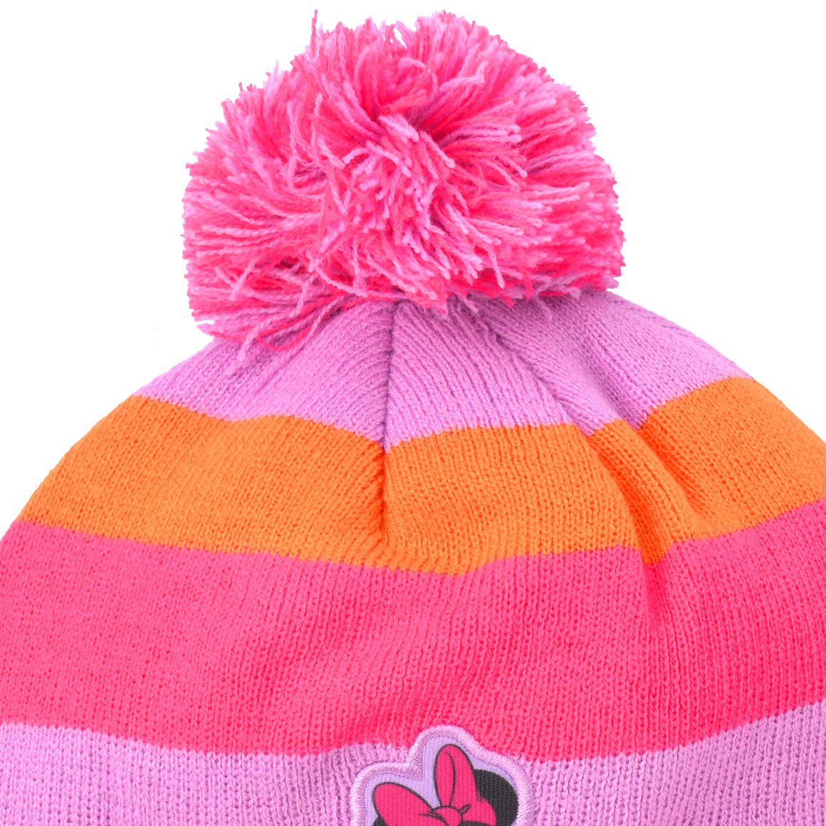 Minnie Maus Strickmütze mit Bommel