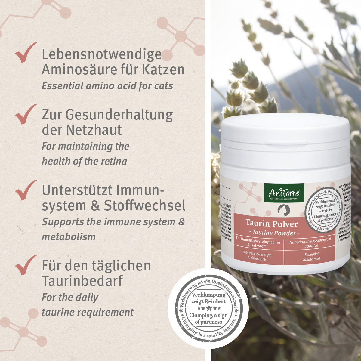 Aniforte Ergänzungsfutter & Aufzucht Aniforte Taurin 100g
