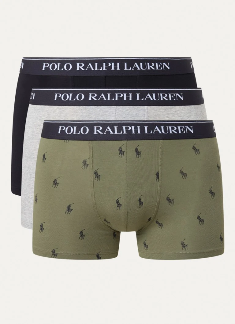 Lot de 3 boxers Ralph Lauren avec ceinture logotée