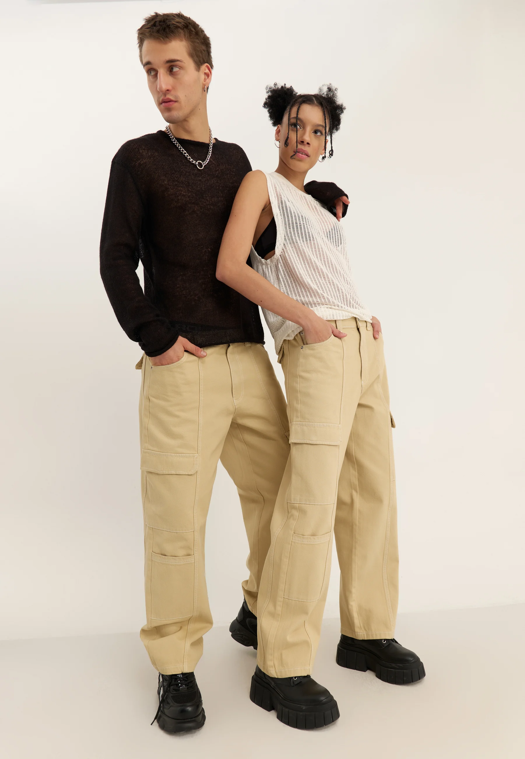 YOURTURN UNISEX - Pantalones cargo