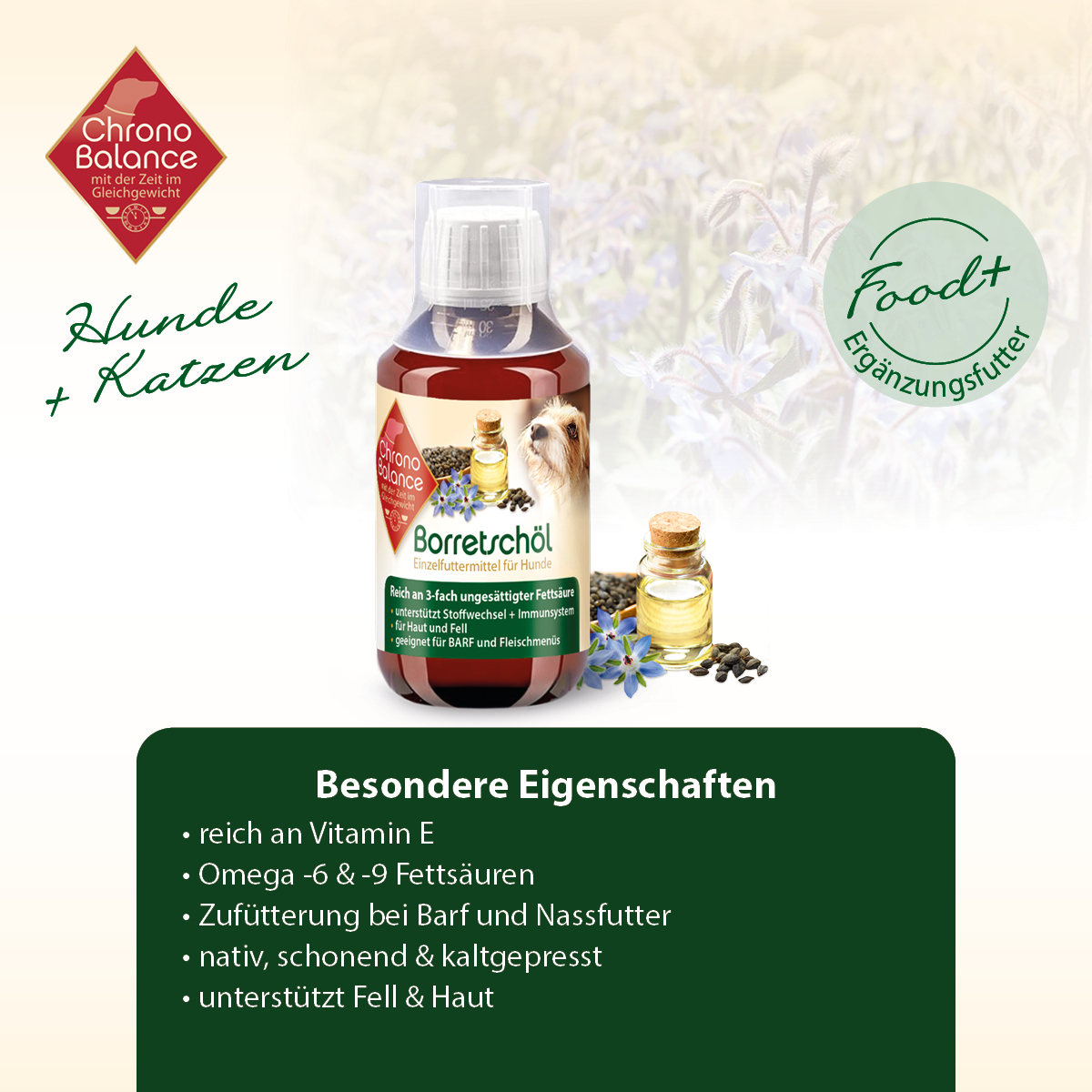 ChronoBalance Ergänzungsfutter & Aufzucht ChronoBalance natürliches Borretschöl