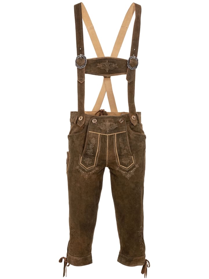 MADDOX Lederhose KORBINIAN-HT in dunkelbraun günstig kaufen