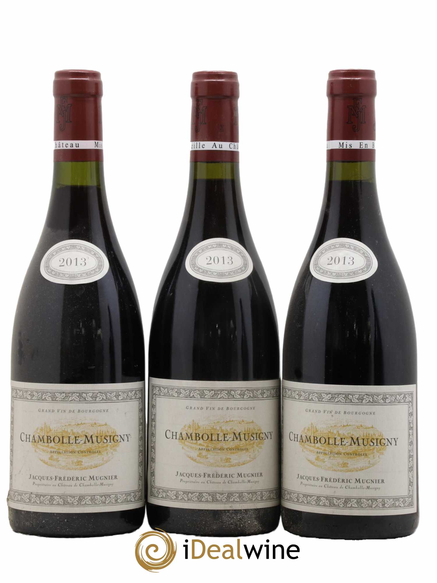 Chambolle-Musigny Jacques-Frédéric Mugnier  2013 - Lot de 3 Bouteilles