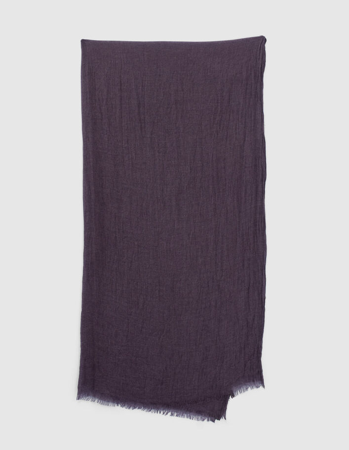 Chèche dark plum chiné Homme