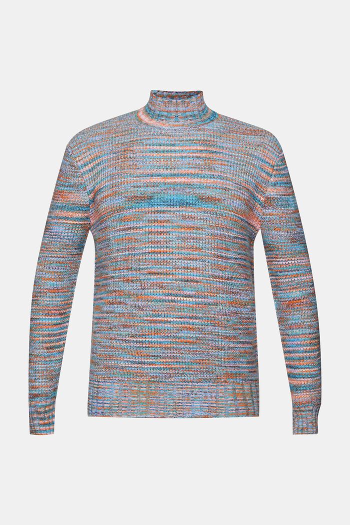 Mehrfarbiger Rollkragenpullover