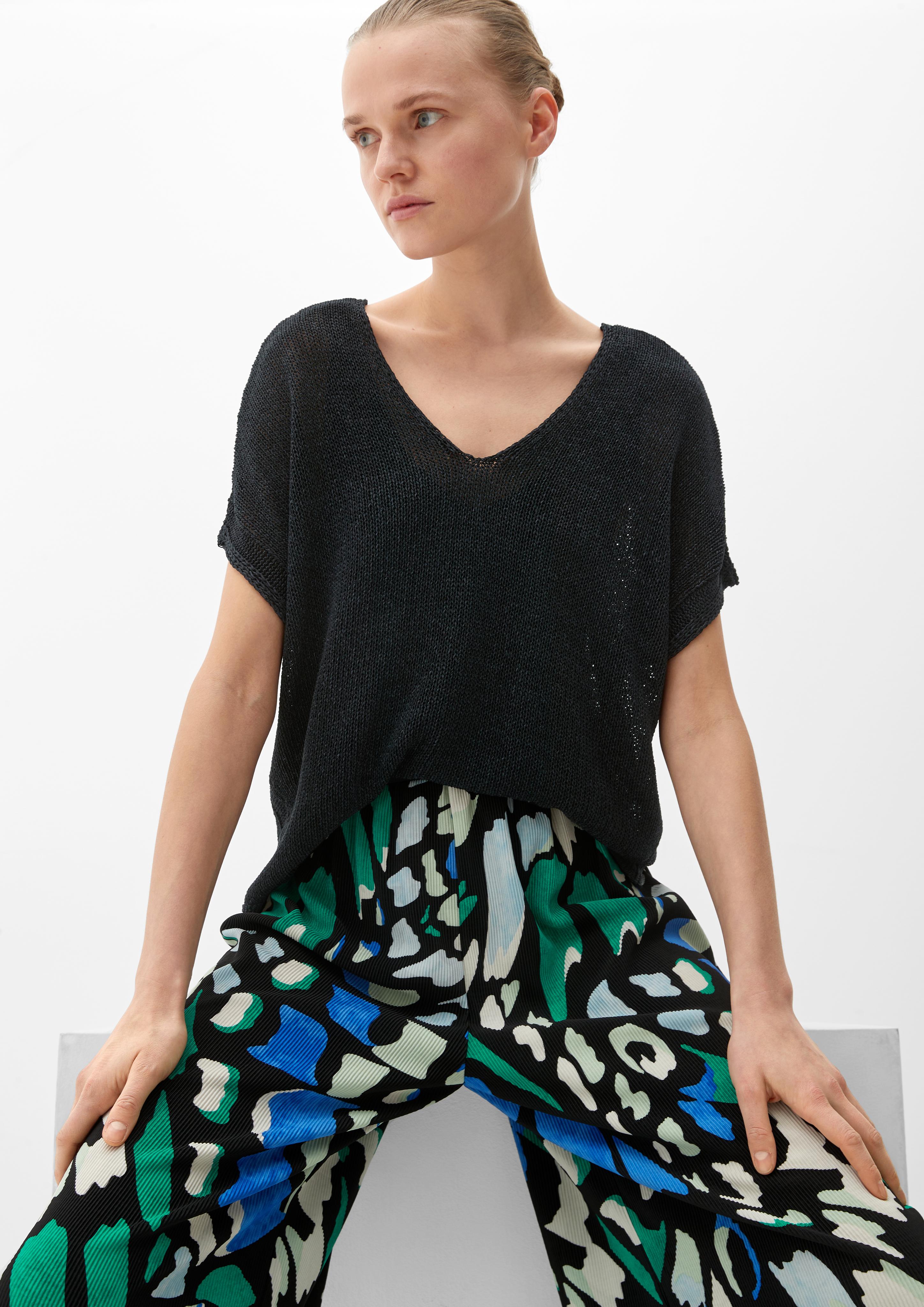 Ärmelloser Strickpullover  2128845-99X5