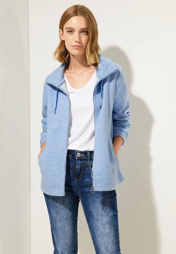 Street One Sweatjacke in Melangeoptik
