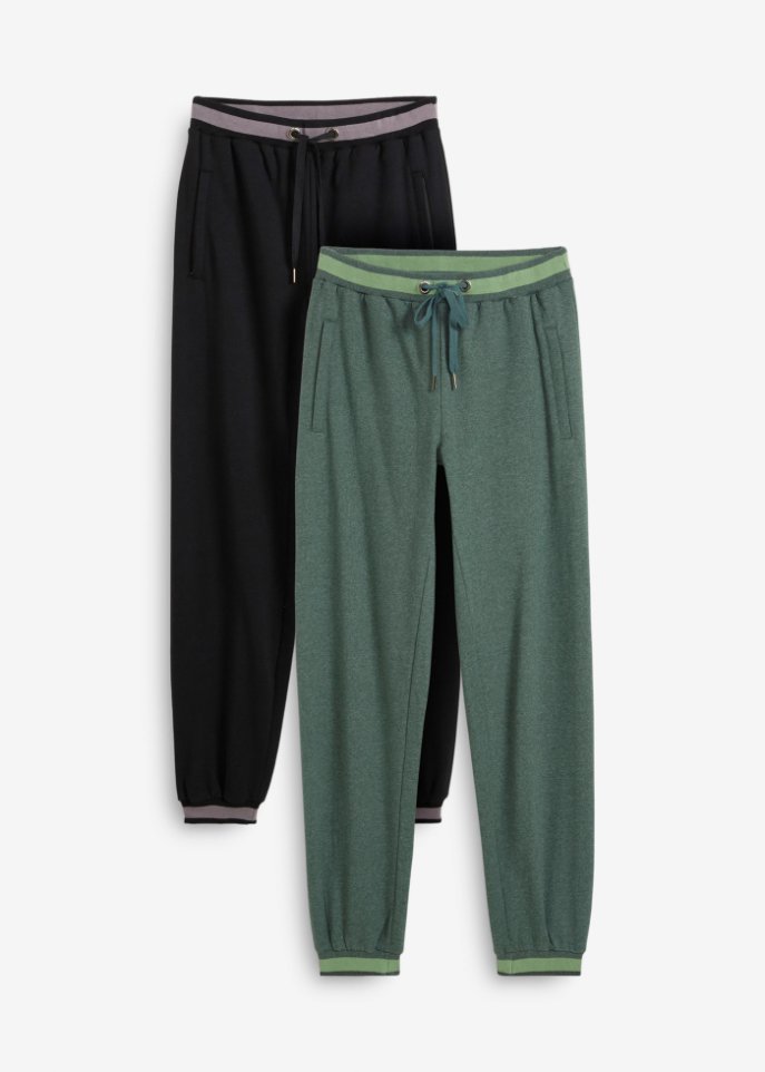 Sweathose mit Bündchen, 2er Pack