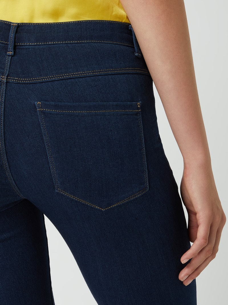 Skinny Fit Jeans aus Viskosemischung Modell 'Rain' in dunkelblau