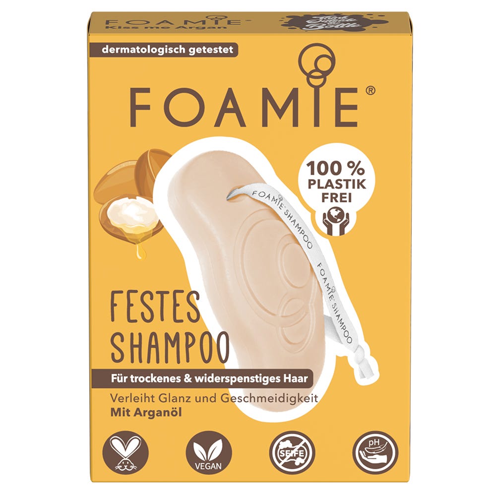 FOAMIE Festes Shampoo - Kiss Me Argan