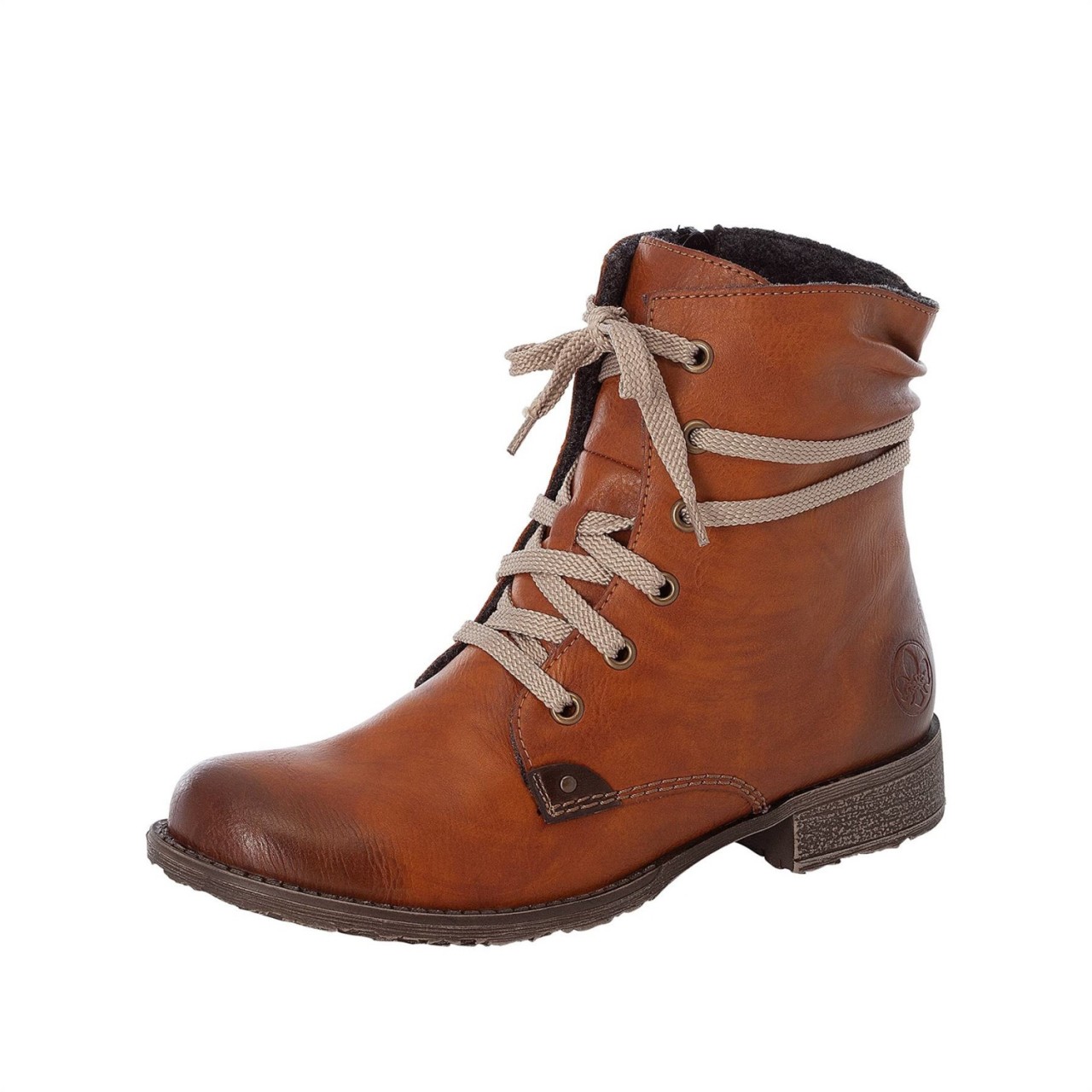 RIEKER Schnür-Stiefeletten braun