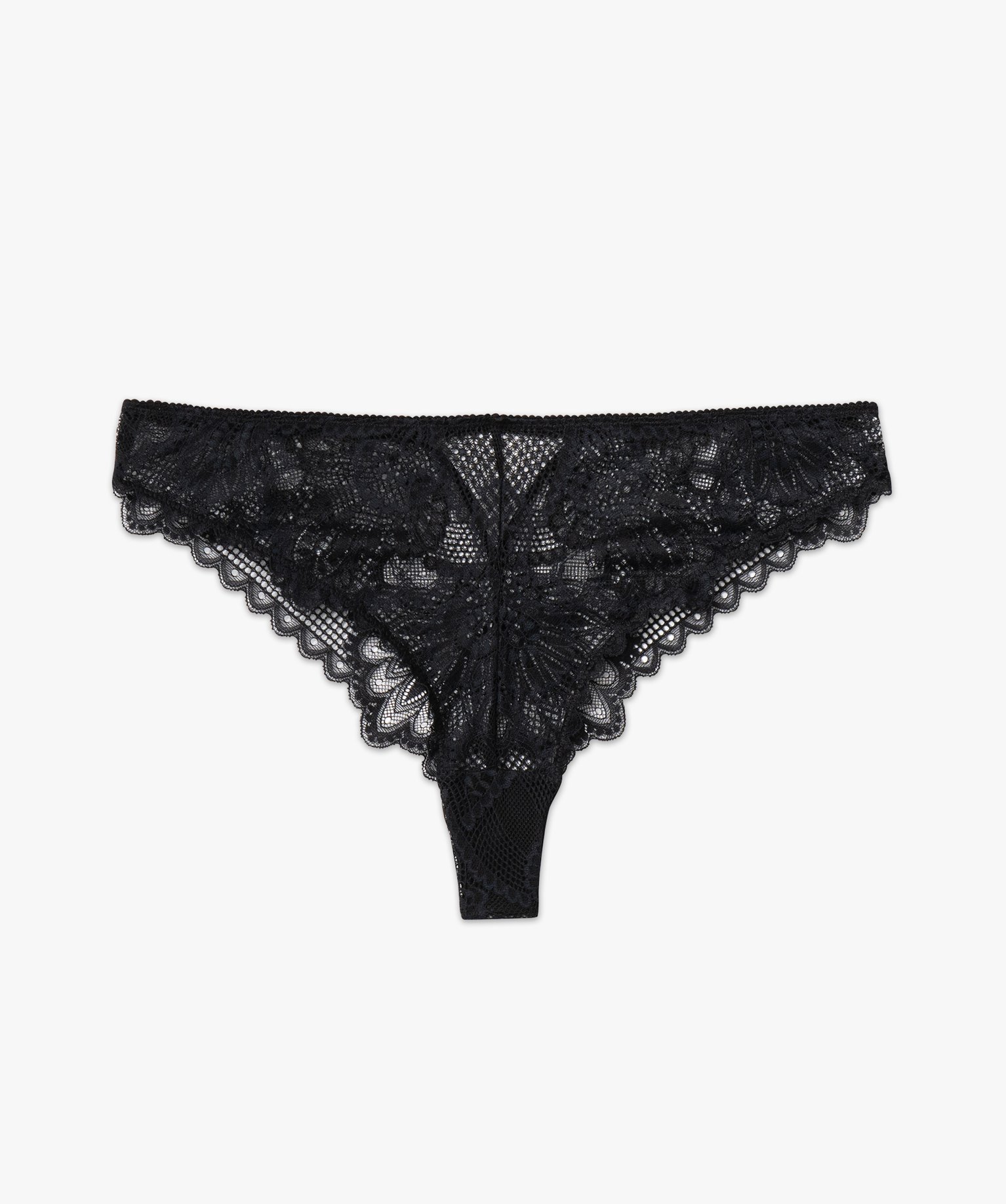 Tanga en dentelle femme noir | GEMO