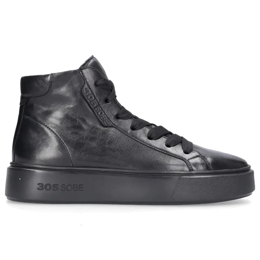 305 SOBE - Sneaker high NEAL Kalbsleder - schwarz
