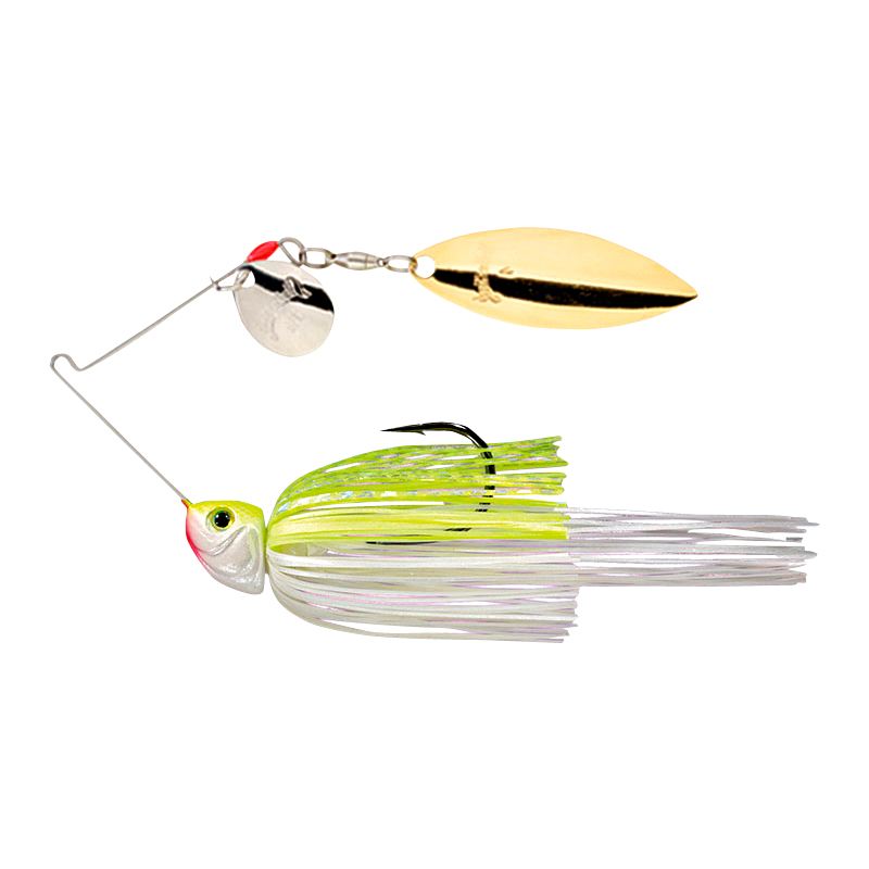Strike King Spinnerbait Hack Attack Heavy Cover (Chartreuse / White)