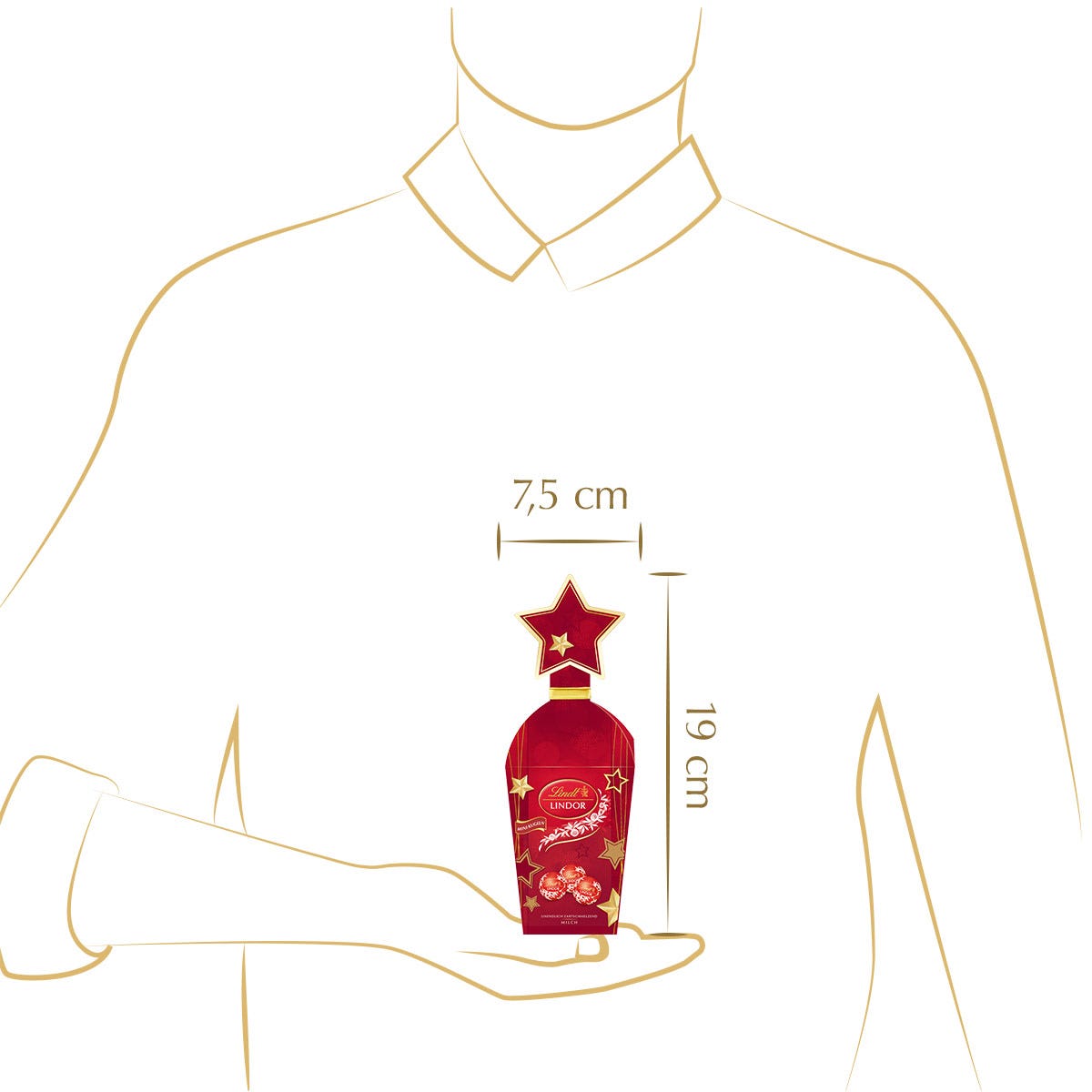 LINDOR Köcher Milch, 150g