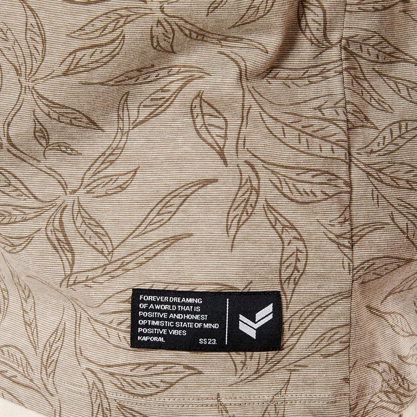 SHILO  T-shirt beige Homme en 100% coton