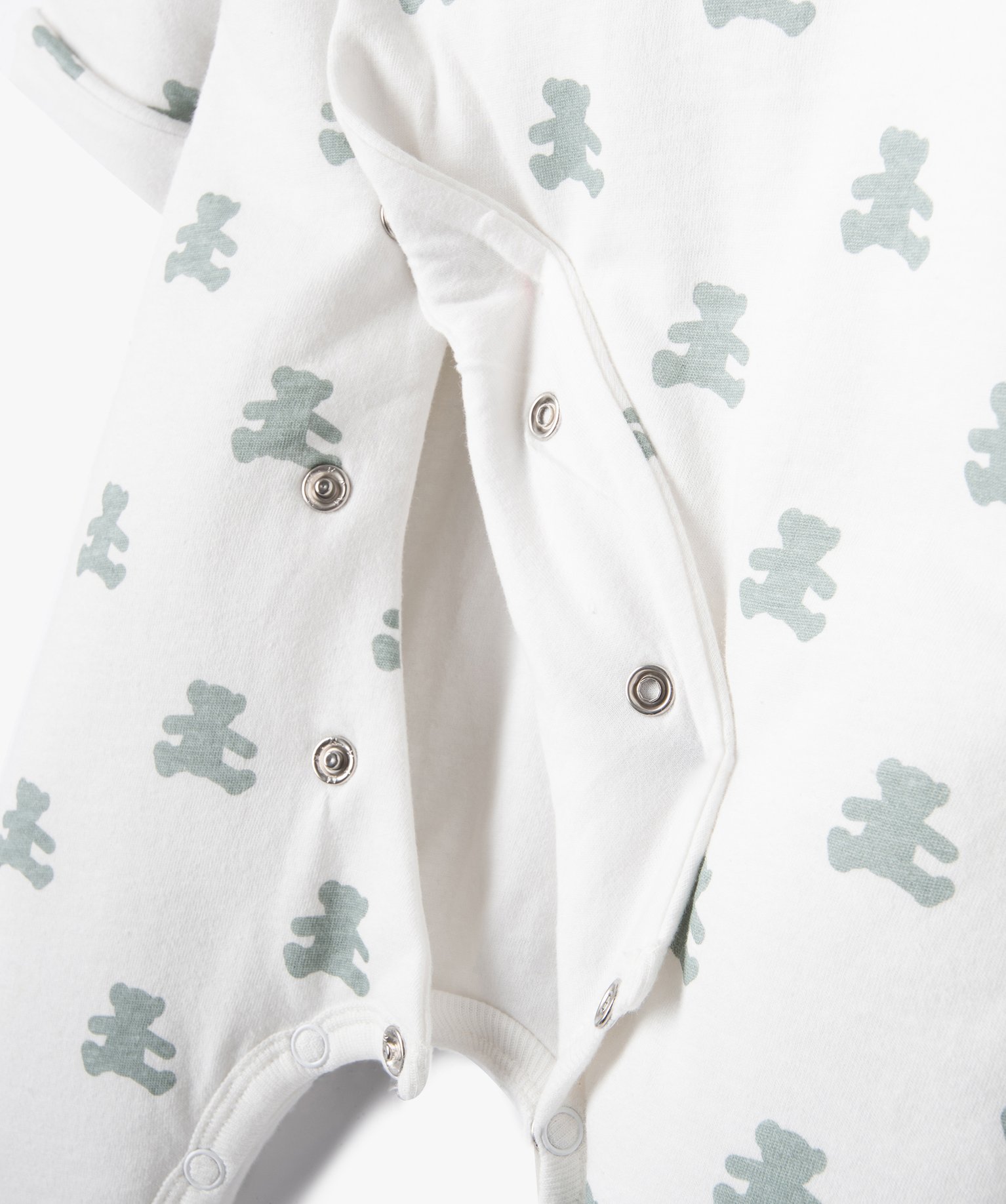 Pyjama bébé à ouverture croisée - LuluCastagnette blanc | GEMO