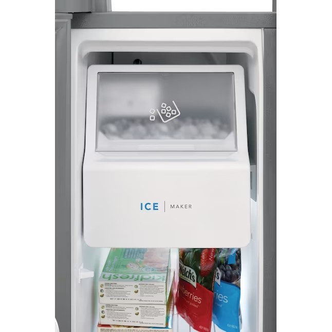 Frigidaire 25.6-cu ft Side-by-Side Refrigerator with Ice Maker (Fingerprint Resistant Stainless Steel) ENERGY STAR