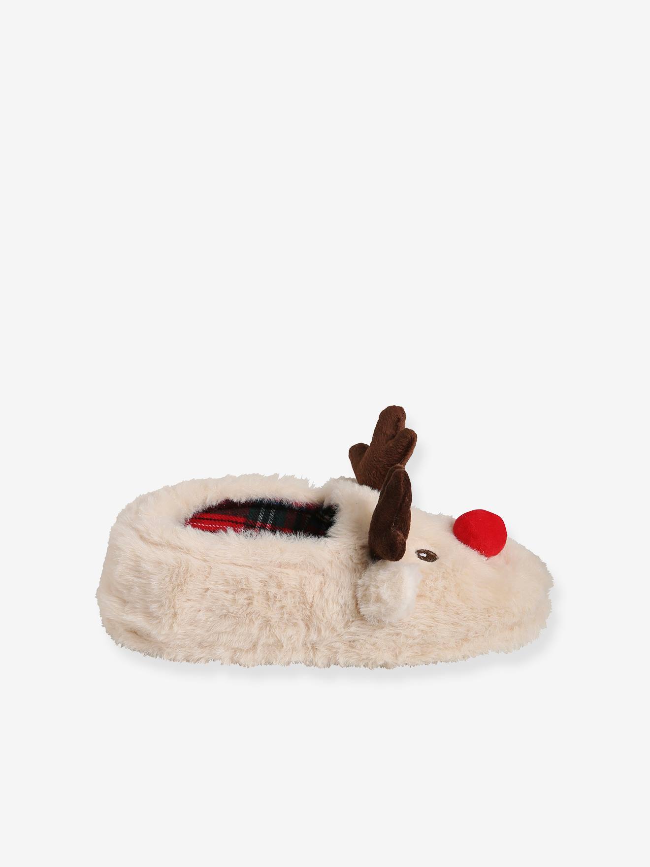 Chaussons de Noël pour la famille beige clair