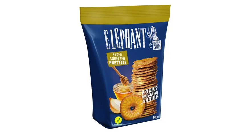 ELEPHANT Pretzels Honig-Senf-Zwiebel 70 g