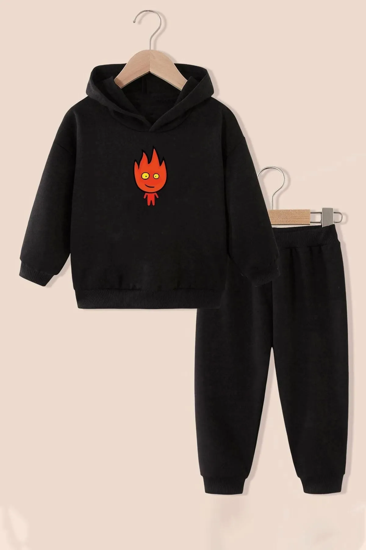 uyguntarz  Feuer-Avatar-Trainingsanzug-Set für Kinder
