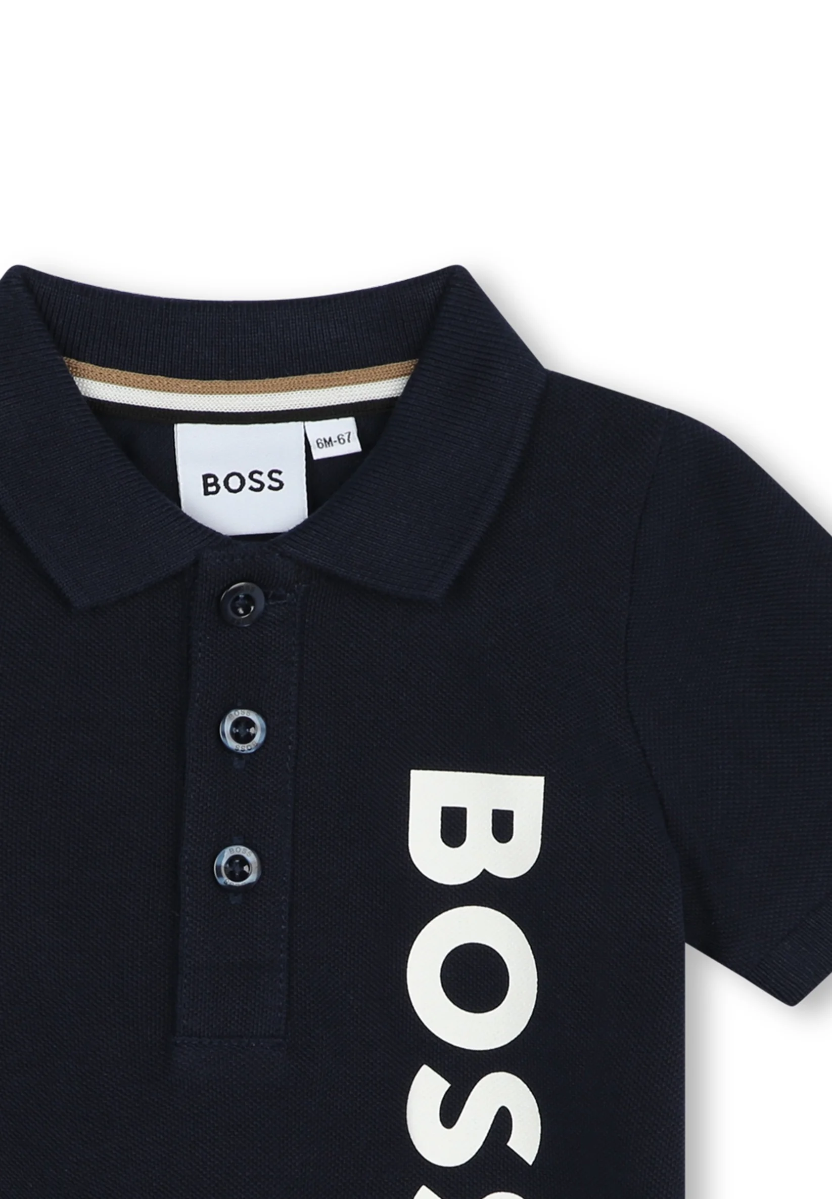 BOSS Kidswear - Polo de manga corta para bebé