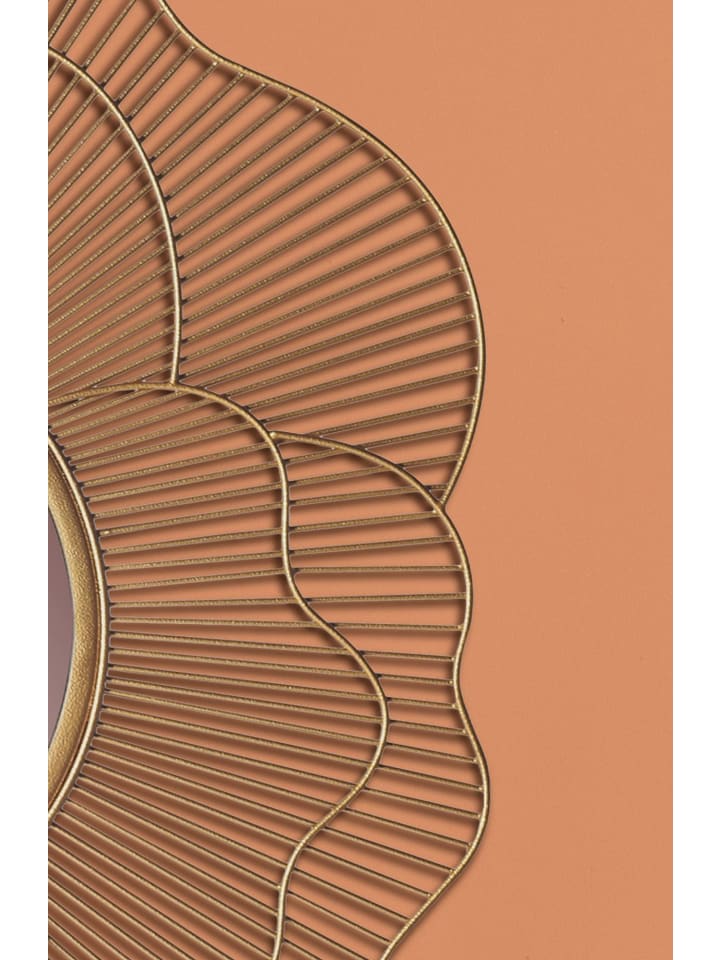 KADIMA DESIGN Wandspiegel Rose 77 cm Metall Design Hängespiegel , Eisen günstig kaufen onesize