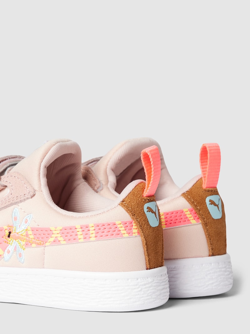 Sneaker mit Klettverschluss in beige