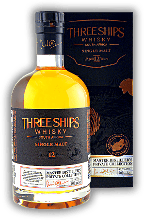 Three Ships 12 Years Old Single Malt Whisky South Africa Three Ships 12 Years Old Single Malt Whisky South Africa  Alter 12 J. - 0,7	 Liter - Vol 46,3%