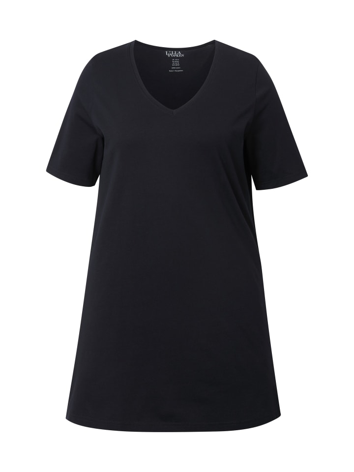 Ulla Popken Longshirt in schwarz günstig kaufen
