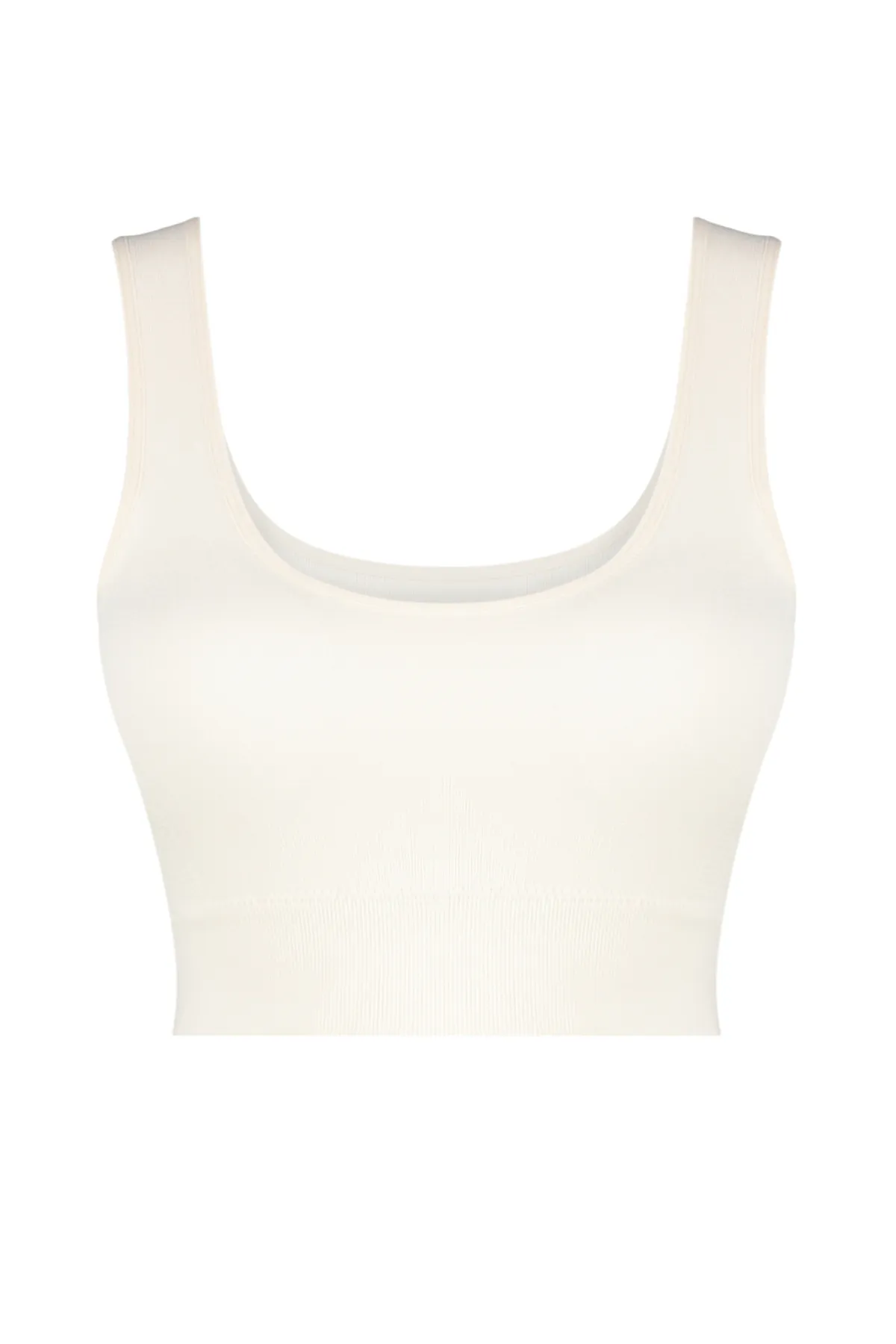 Trendyol Collection  Stone Seamless/Nahtlos unterstützter/formender gestrickter Sport-BH TWOAW23SS00019