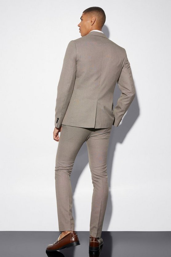Strukturiertes Skinny Anzugjacke