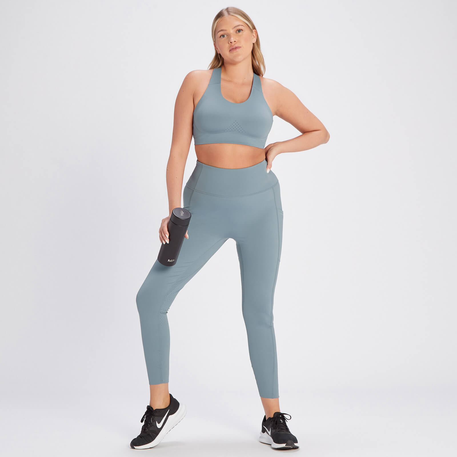 Brassière de sport MP Velocity Ultra pour femmes – Bleu galet