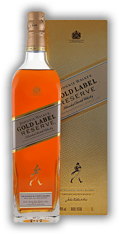 Johnnie Walker Gold Label Reserve 1,0 Liter Johnnie Walker Gold Label Reserve 1,0 Liter Ein ausgeprägter Blend aus kräftigen Malt und Grain Whiskys aus ganz Schottland. 1	 Liter - Vol 40%