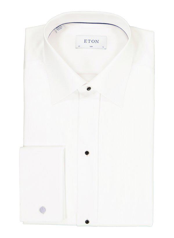 ETON, Smokinghemd, Slim Fit, Baumwolle, weiß