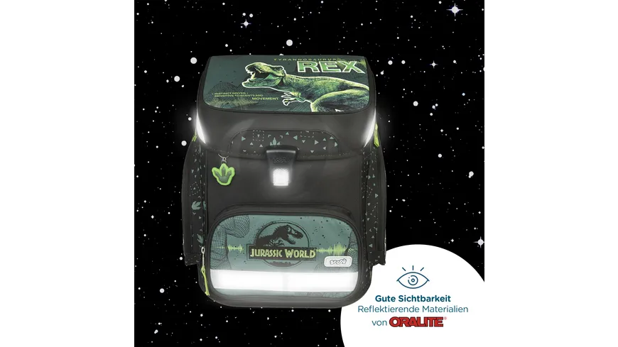 Scooli Jurassic World EasyFit Schulranzen-Set 5teilig