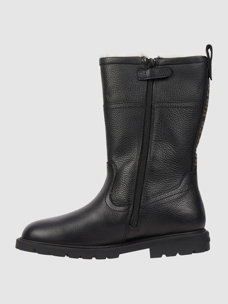 Stiefel aus Leder Modell 'Shaylax' in schwarz