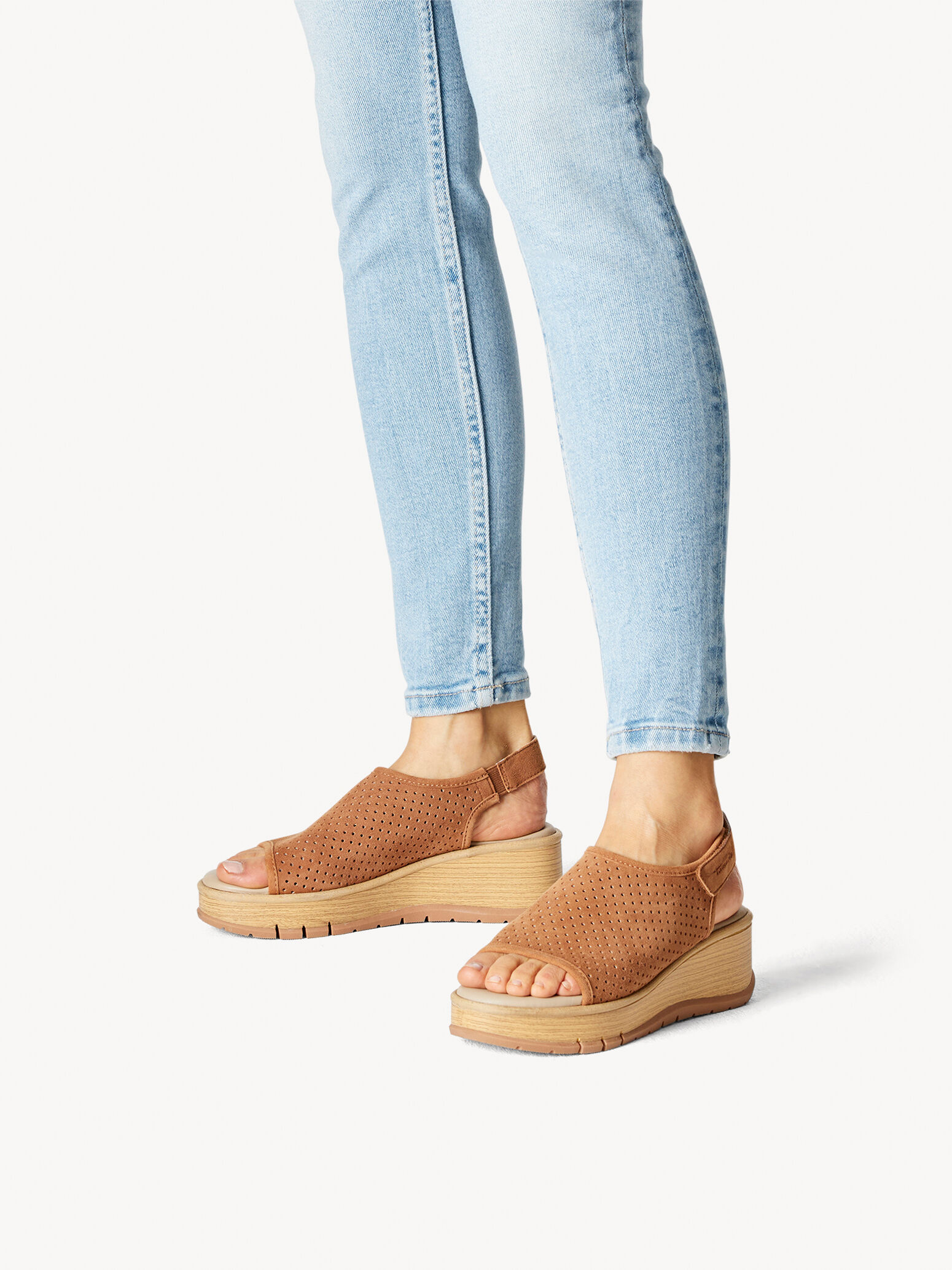 Sandale en cuir - marron