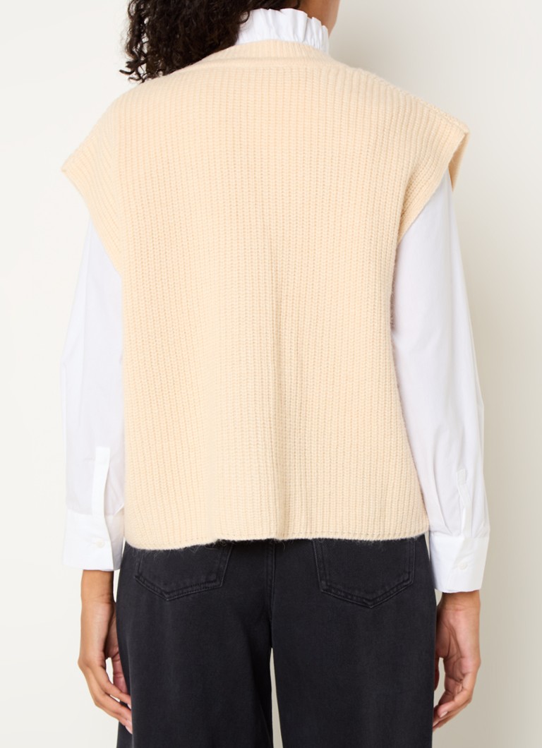 Gilet Sessùn Aragon in maglia grossa di misto lana d'alpaca