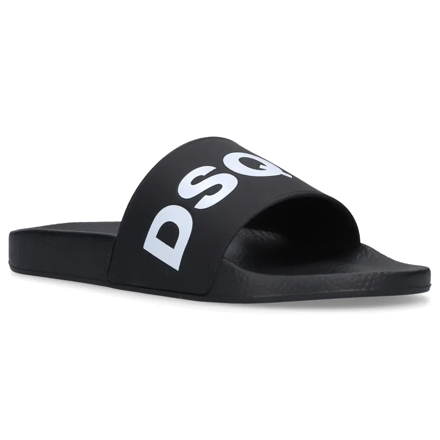 Dsquared2 - Badeschuhe LOGO Gummi - schwarz