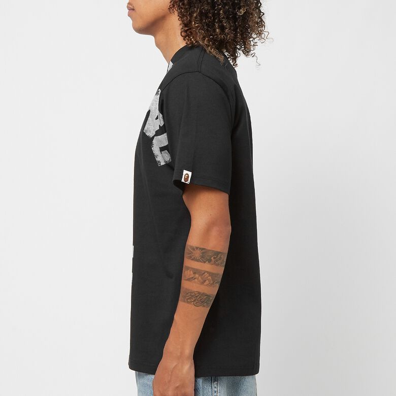A Bathing Ape Overprinted College Tee M Black