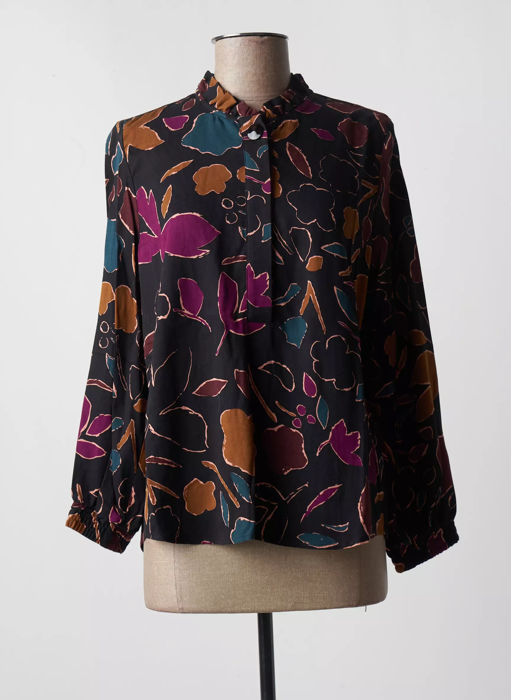 Des Petits Hauts Blouses Femme couleur noir