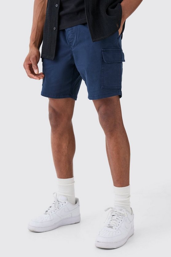 Slim-Fit Cargo-Shorts