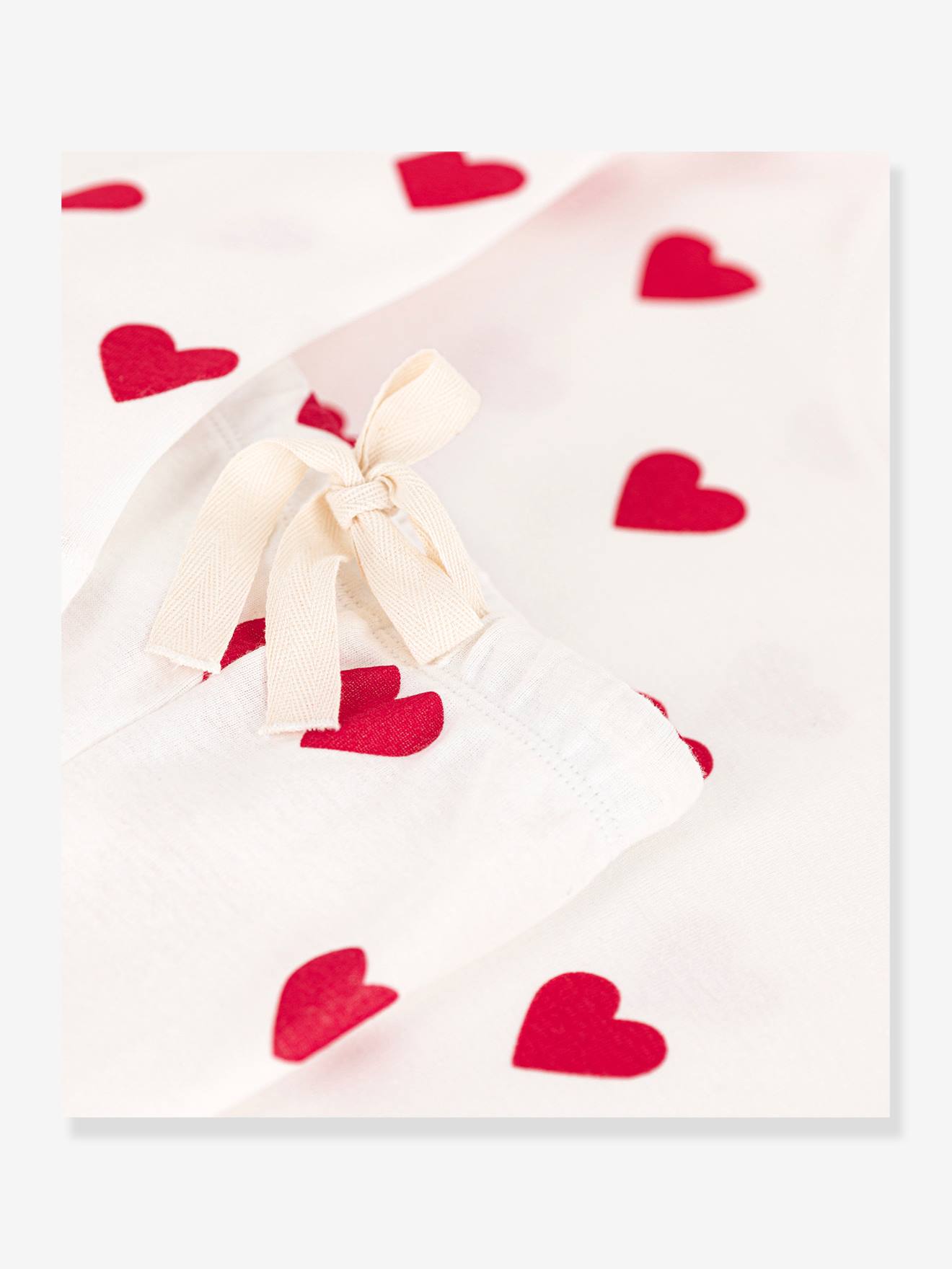 Petit Bateau Damen Sommer-Schlafanzug PETIT BATEAU, Bio-Baumwolle - weiß